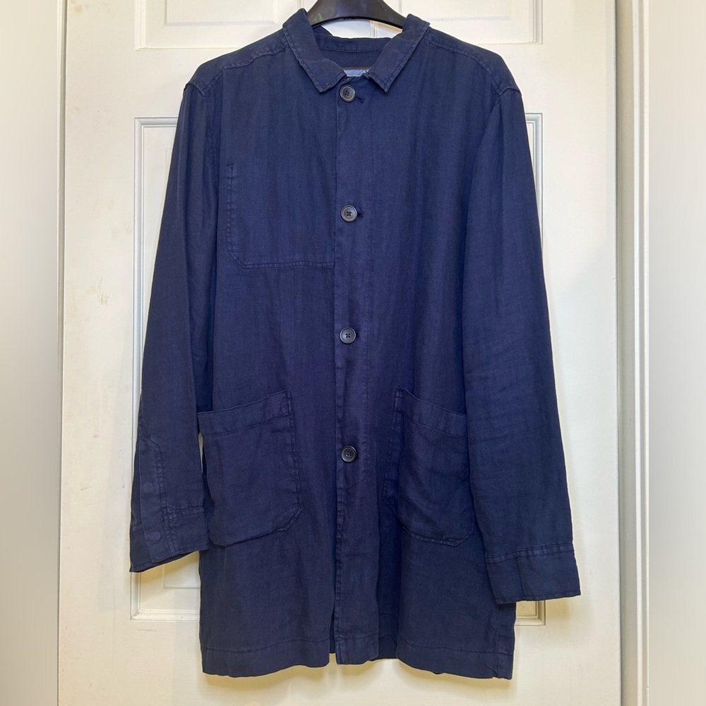 Zara 100% Linen chore coat excellent condition